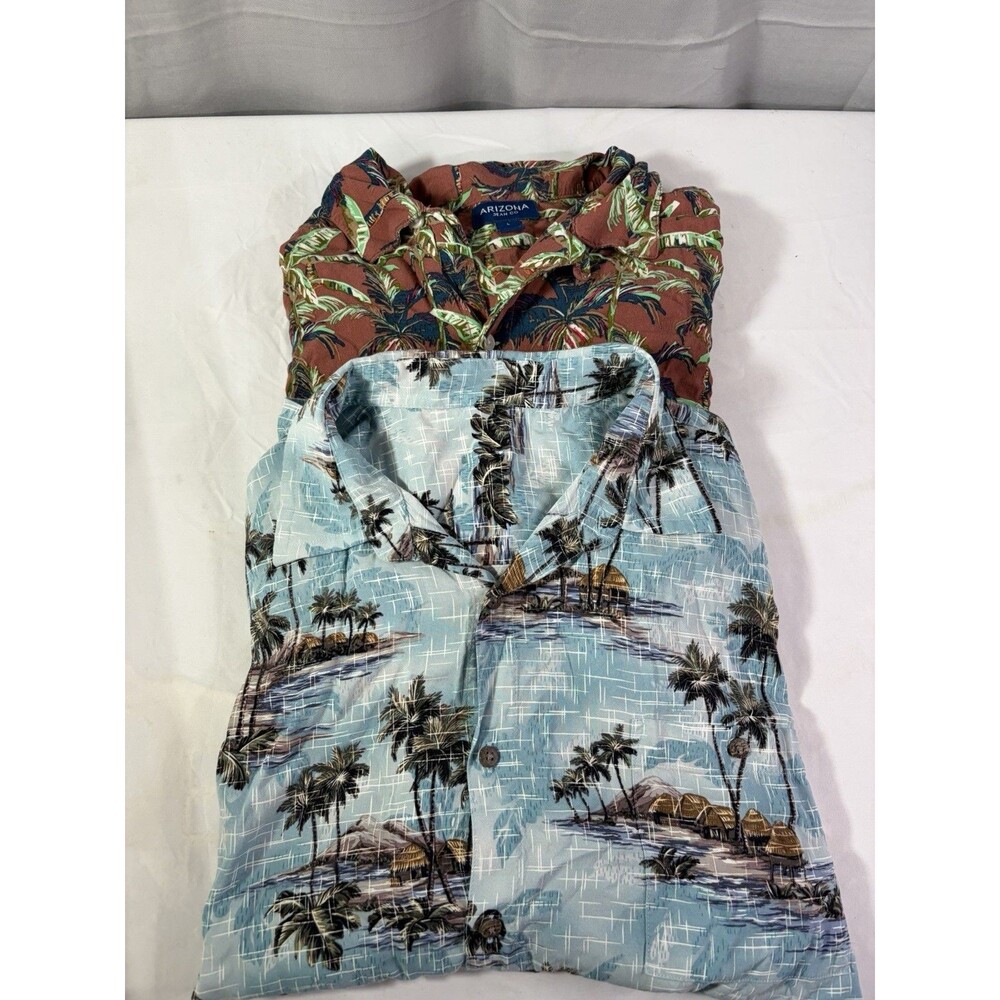 Two Arizona Jean Co. Hawaiian Shirts Men’s Large, Very Nice